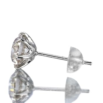 【特価】計2ct 天然ダイヤモンドピアス Amazon | 2カラット ダイヤモンド ピアス 1.0×1.0ct Pt900 H